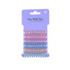 6 Pcs Spiral Hair Elastic TPU Telephone Line Hair Tie