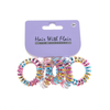 5 Pcs Spiral Hair Elastic TPU Telephone Line Hair Tie