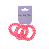 3pcs 2 color Spiral Hair Elastic TPU Telephone Line Hair Tie