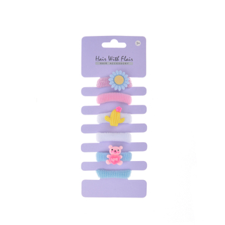 6 Pcs Hair Ponytail Holder Hair Elastic for Girl