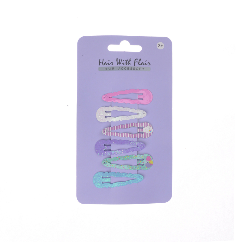 6 Pcs Hair Clips Metal Clips for Girl