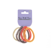 5 Pcs Spiral Hair Elastic TPU Telephone Line Hair Tie