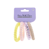 4 Pcs Spiral Hair Elastic TPU Telephone Line Hair Tie