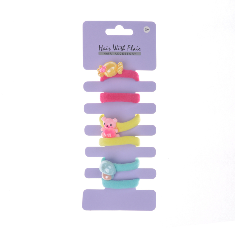 6 Pcs Hair Ponytail Holder Hair Elastic for Girl