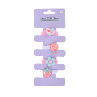 4 Pcs Hair Ponytail Holder Hair Elastic for Girl