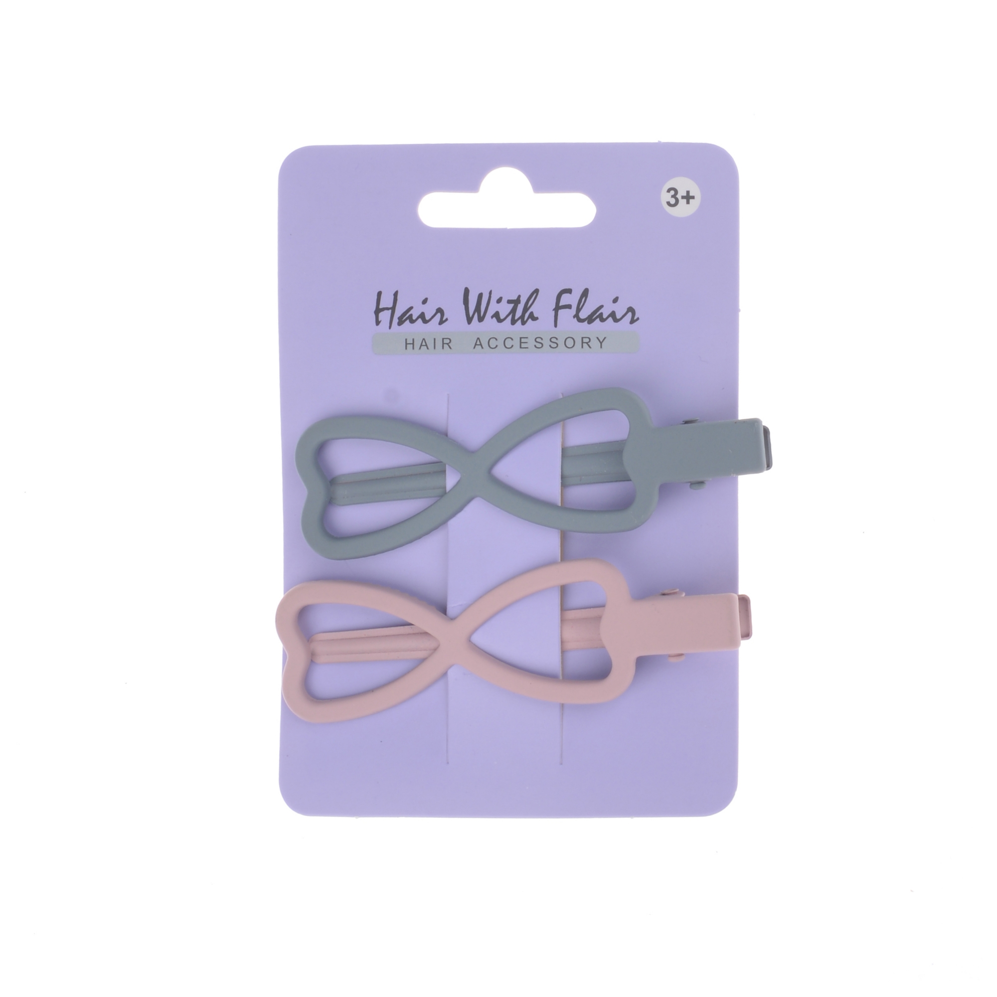 2 Pcs bow Hair Clips Snap Clips metal clips for Girl