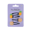 4 Pcs Fruit Hair Clips Metal Clips for Girl