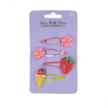 4 Pcs Fruit Hair Clips Metal Clips for Girl