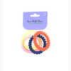 4 Pcs Spiral Hair Elastic TPU Telephone Line Hair Tie