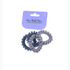 4 Pcs Spiral Hair Elastic TPU Telephone Line Hair Tie
