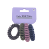 4 Pcs Spiral Hair Elastic TPU Telephone Line Hair Tie