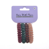 4 Pcs Spiral Hair Elastic TPU Telephone Line Hair Tie
