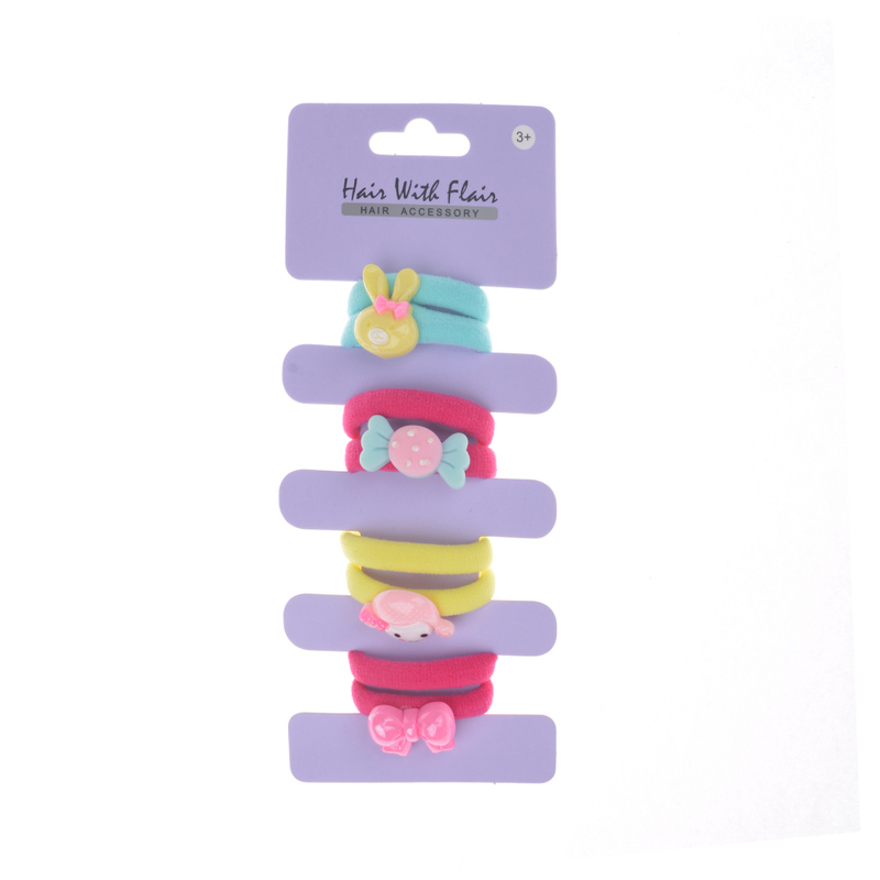 8 Pcs Hair Ponytail Holder Hair Elastic for Girl