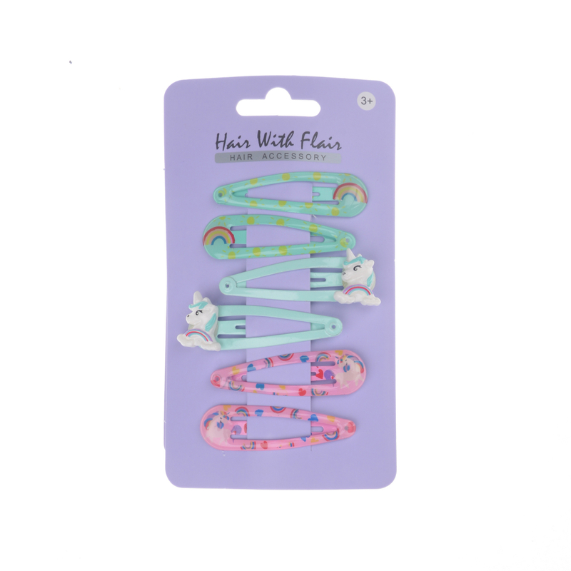 6 Pcs Hair Clips Metal Clips for Girl