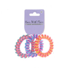 Fashion 3 color spiral hair elastic TPU telephone line hair tie for girl