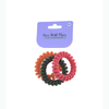 3 Pcs Spiral Hair Elastic TPU Telephone Line Hair Tie