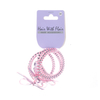 3 Pcs Spiral Hair Elastic TPU Telephone Line Hair Tie with Bow
