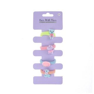 4 Pcs Hair Ponytail Holder Hair Elastic for Girl