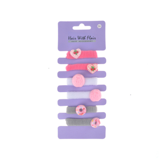 6 Pcs Hair Ponytail Holder Hair Elastic for Girl