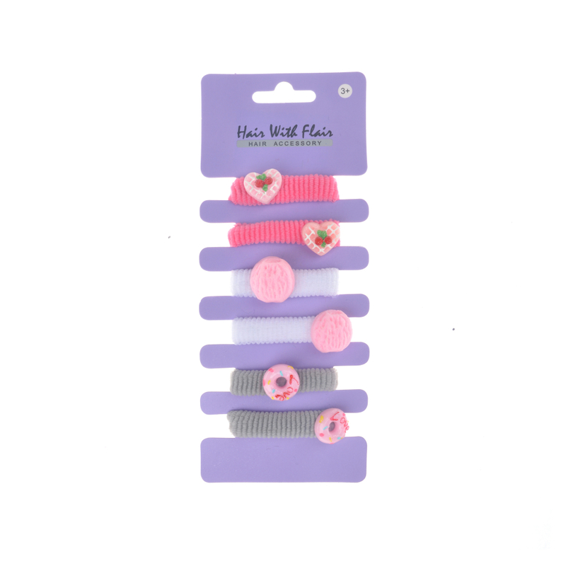 6 Pcs Hair Ponytail Holder Hair Elastic for Girl
