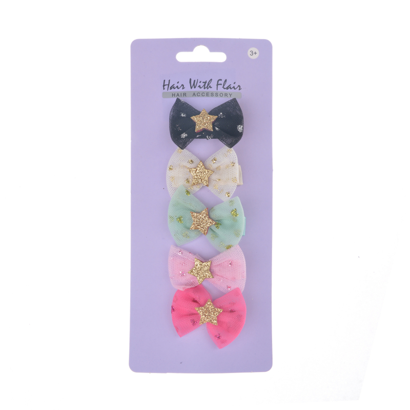 Bow Hair Clips Set for Girl