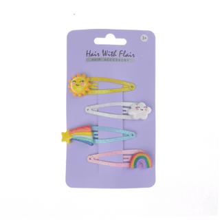 4 Pcs Hair Clips Metal Clips for Girl