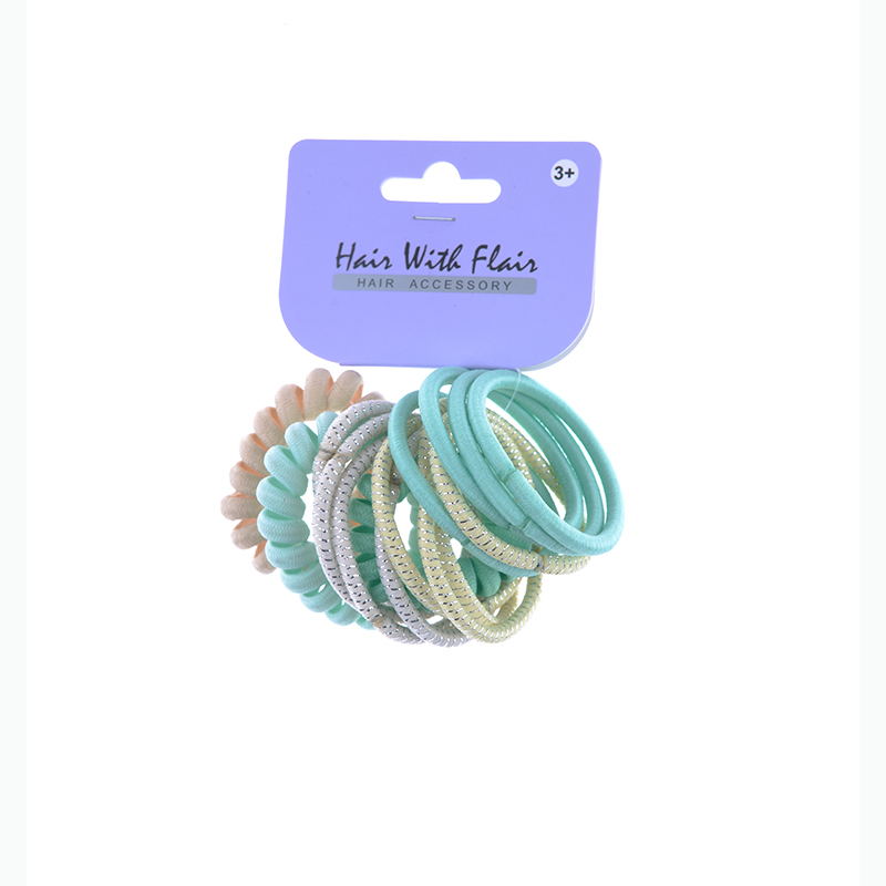 5 Pcs Spiral Hair Elastic TPU Telephone Line Hair Tie