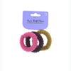 3 Pcs Spiral Hair Elastic TPU Telephone Line Hair Tie