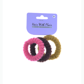 3 Pcs Spiral Hair Elastic TPU Telephone Line Hair Tie