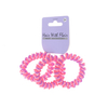 3pcs 2 color Spiral Hair Elastic TPU Telephone Line Hair Tie