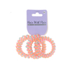 3pcs 2 color Spiral Hair Elastic TPU Telephone Line Hair Tie