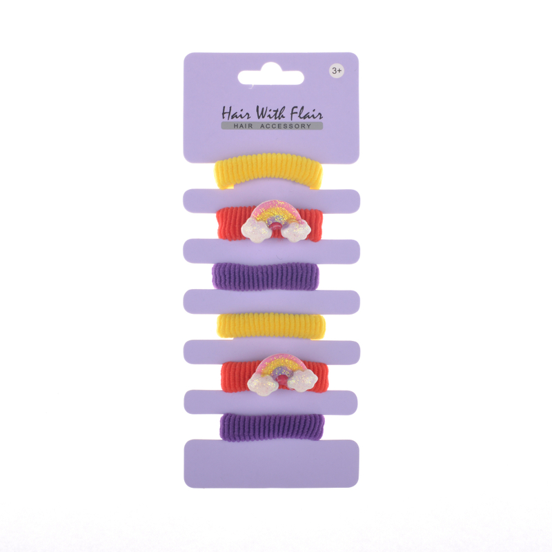 6 Pcs Hair Ponytail Holder Hair Elastic for Girl