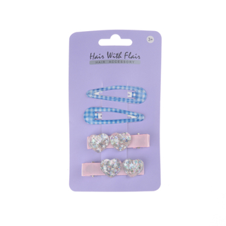 4 Pcs Hair Clips Metal Clips for Girl