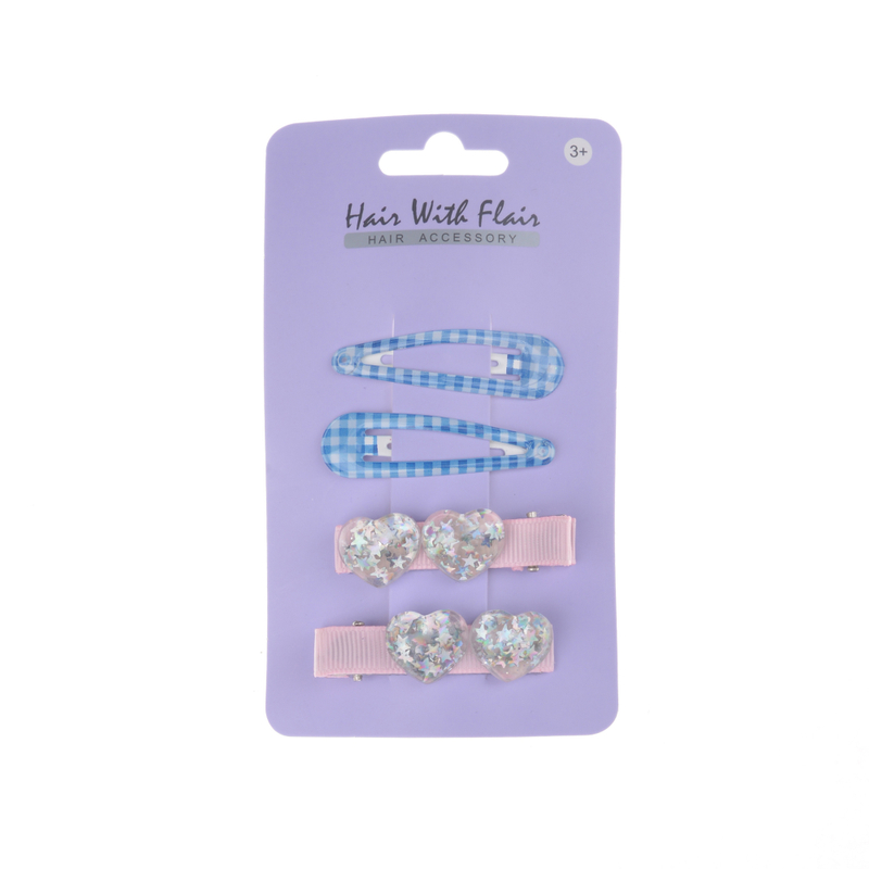 4 Pcs Hair Clips Metal Clips for Girl