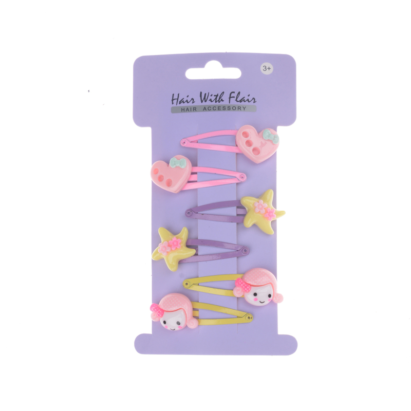 6 Pcs Hair Clips Metal Clips for Girl