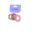 3 Pcs Spiral Hair Elastic TPU Telephone Line Hair Tie