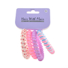 4 Pcs Spiral Hair Elastic TPU Telephone Line Hair Tie