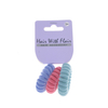 3 Pcs Big Spiral Hair Elastic TPU Telephone Line Hair Tie