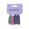 4 Pcs Spiral Hair Elastic TPU Telephone Line Hair Tie