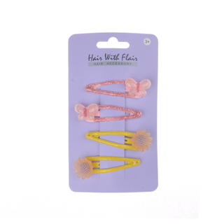 4 Pcs Hair Clips Metal Clips for Girl