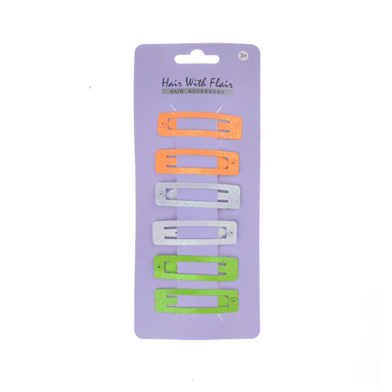 6 Pcs Hair Clips Metal Clips for Girl