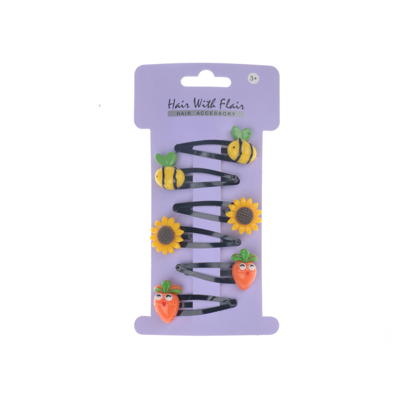 6 Pcs Hair Clips Metal Clips for Girl