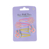 4 Pcs Rainbow Hair Clips Metal Clips for Girl