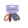 4 Pcs Spiral Hair Elastic TPU Telephone Line Hair Tie