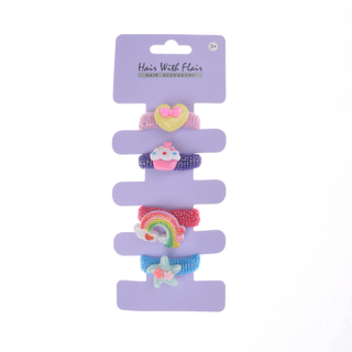 4 Pcs Hair Ponytail Holder Hair Elastic for Girl