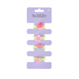 4 Pcs Hair Ponytail Holder Hair Elastic for Girl