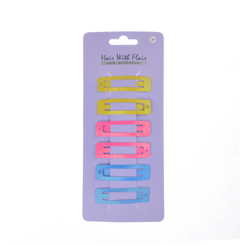 6 Pcs Hair Clips Metal Clips for Girl