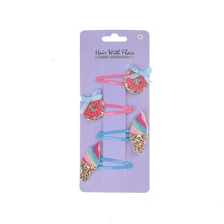 4 Pcs Hair Clips Metal Clips for Girl