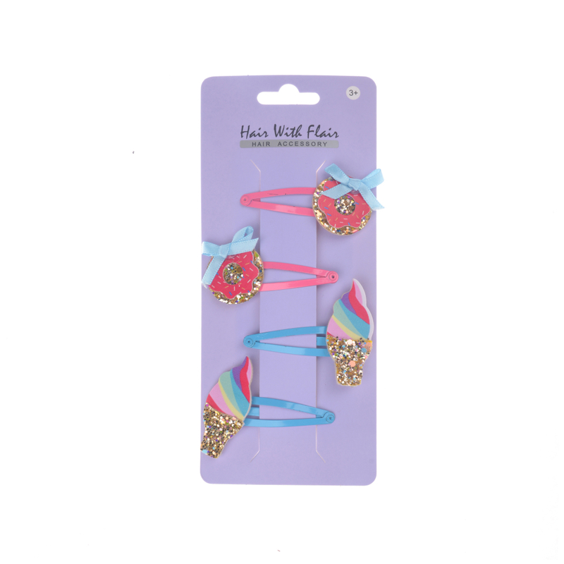 4 Pcs Hair Clips Metal Clips for Girl