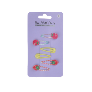 6 Pcs small size Hair Clips Metal Clips for Girl
